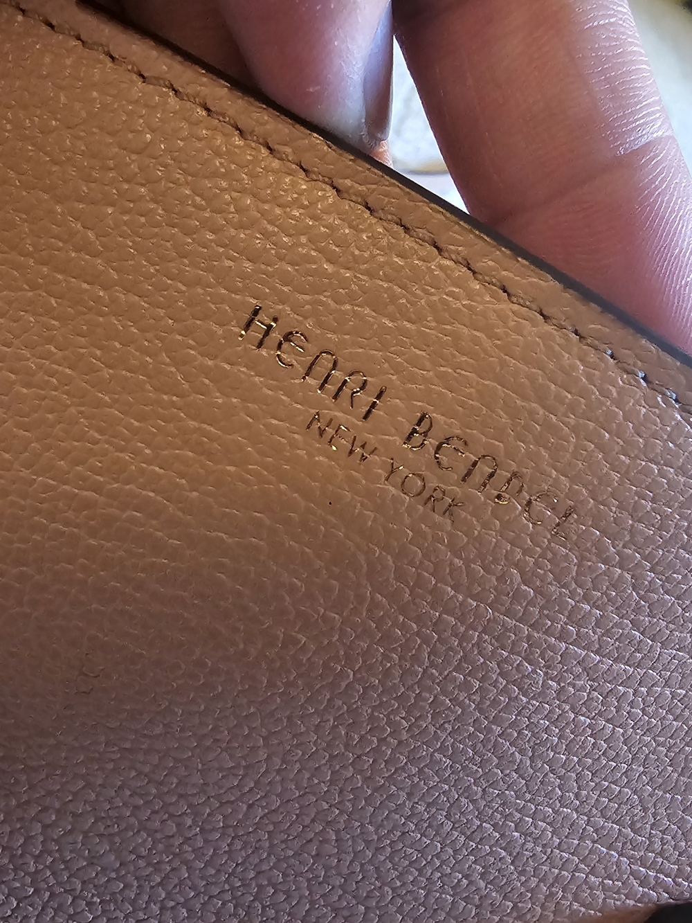 Henri Bendel New York Pebbled Leather Crossbody Bag - Picture 2 of 11
